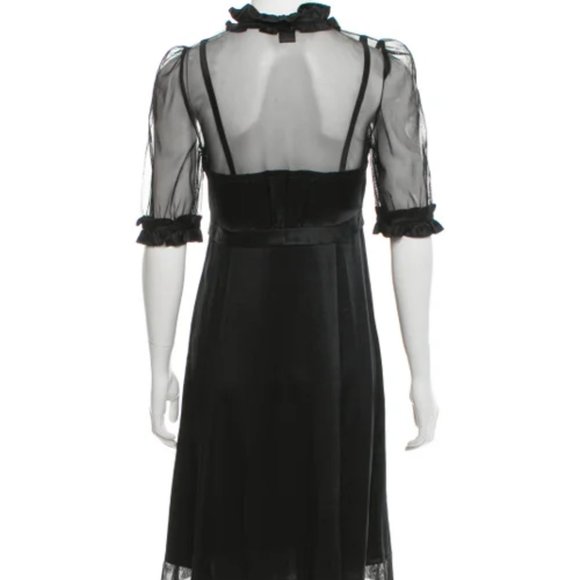Marc Jacobs 100% Silk Short Sleeve Knee-Length Dress Size: S | US 4 - Picture 8 of 16
